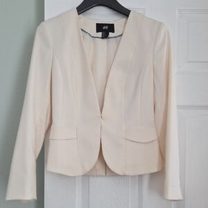 H&M Off-White Women's Suit Jacket